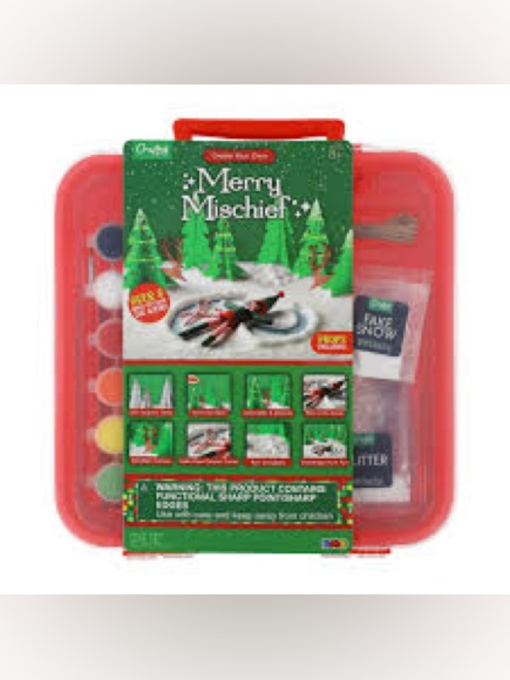 Crafted By RMS Merry Mischief Holiday Elf Scene Craft Kit DIY New⁠